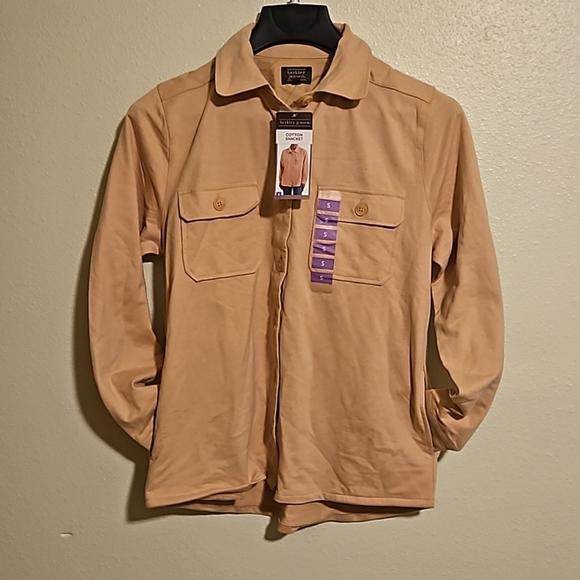 NWT Berkley Jensen sz. S Shacket Button Down shirt with pockets - Picture 1 of 4